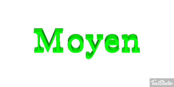 Moyen Effet de texte