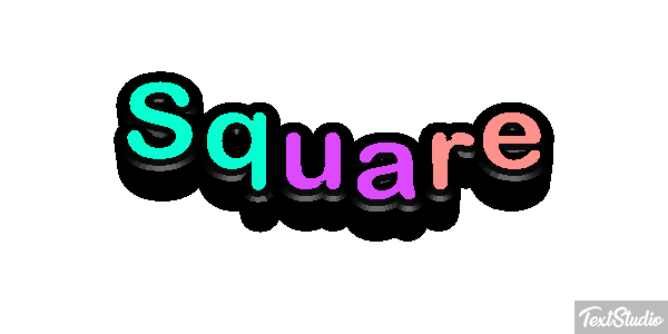 Square Efecto de texto