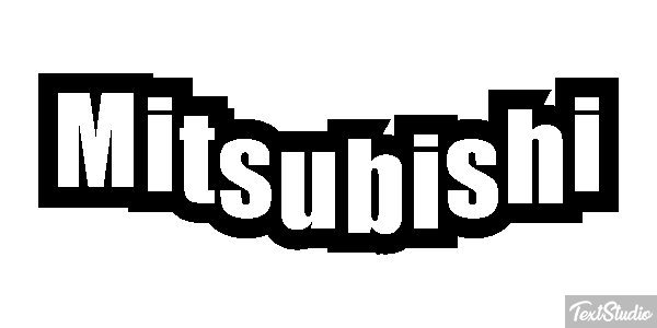 Mitsubishi Effet de texte