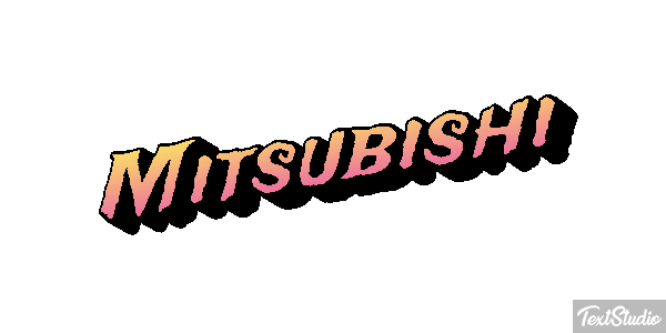 Mitsubishi Effet de texte