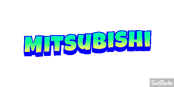 Mitsubishi Effet de texte
