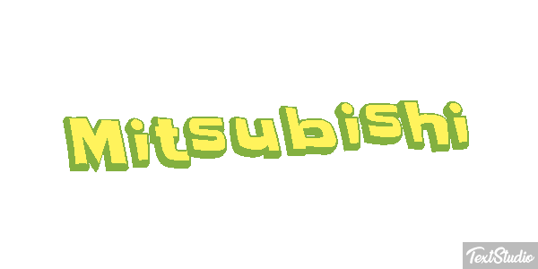 Mitsubishi Effet de texte