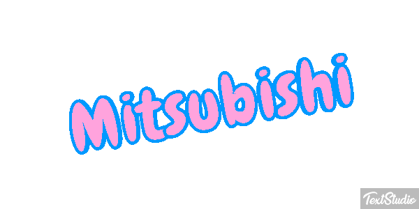 Mitsubishi Effet de texte