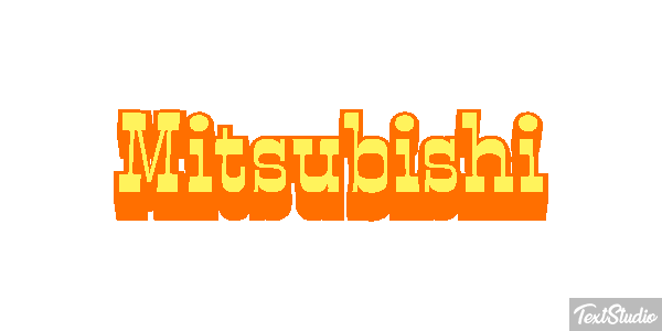 Mitsubishi Effet de texte