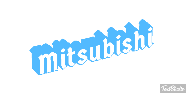 Mitsubishi Effet de texte