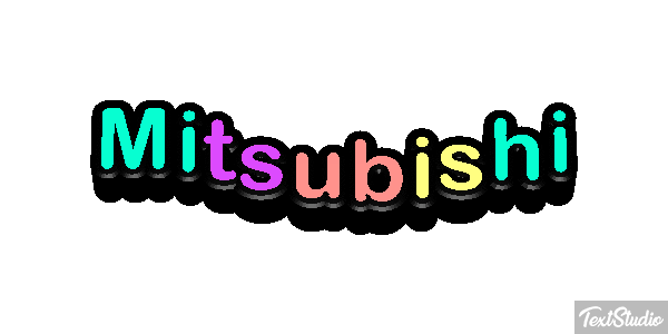 Mitsubishi Effet de texte