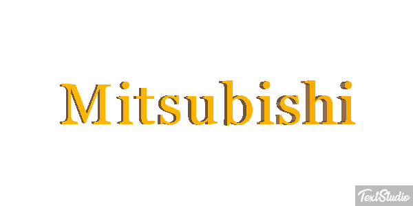 Mitsubishi Effet de texte