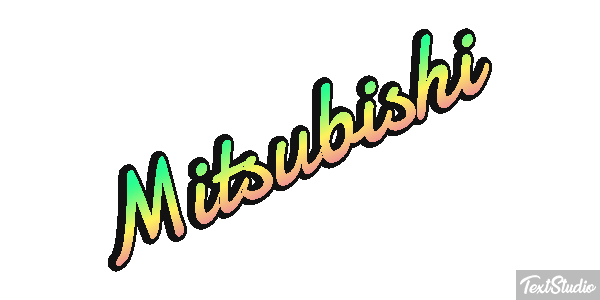 Mitsubishi Effet de texte