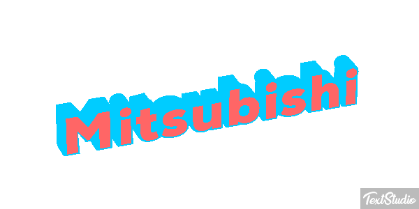 Mitsubishi Effet de texte