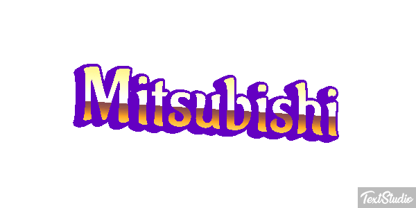 Mitsubishi Effet de texte