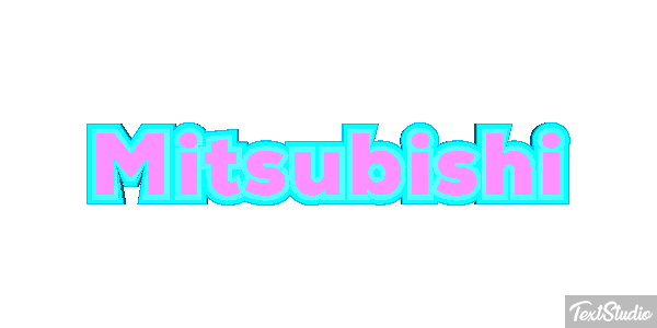 Mitsubishi Effet de texte