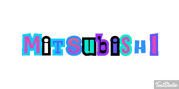 Mitsubishi Effet de texte