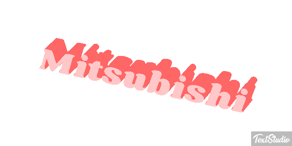 Mitsubishi Effet de texte