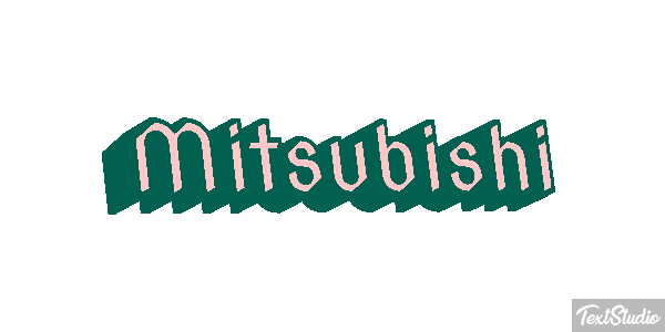 Mitsubishi Effet de texte