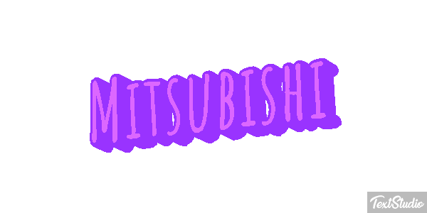 Mitsubishi Effet de texte