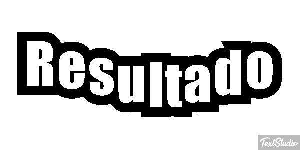 Resultado Efeito do texto