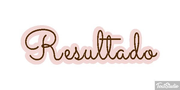 Resultado Efeito do texto