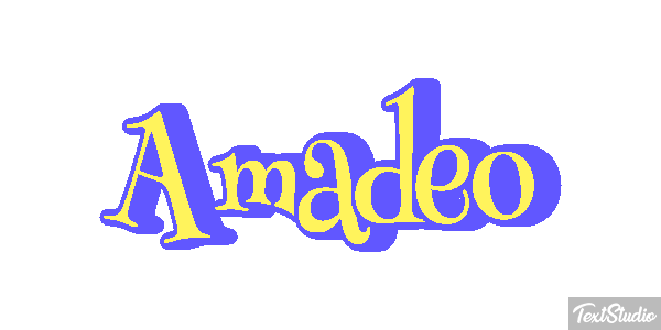 Amadeo Efecto de texto