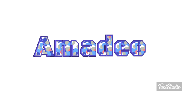 Amadeo Efecto de texto
