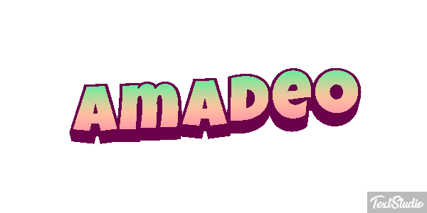 Amadeo Efecto de texto