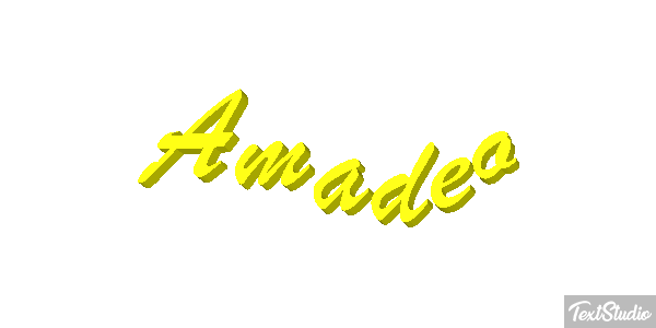 Amadeo Efecto de texto