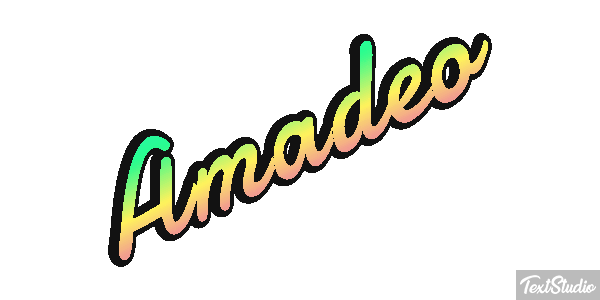 Amadeo Efecto de texto
