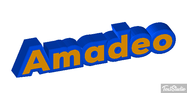 Amadeo Efecto de texto