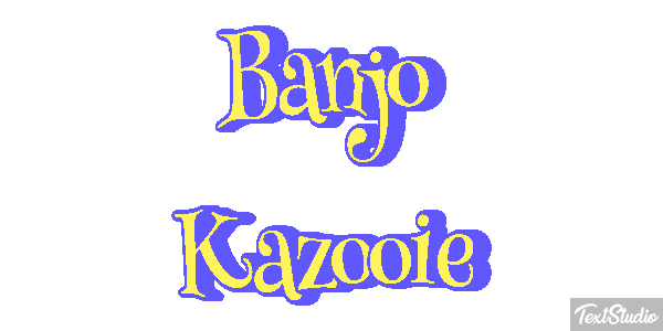 Banjo Kazooie Effet de texte