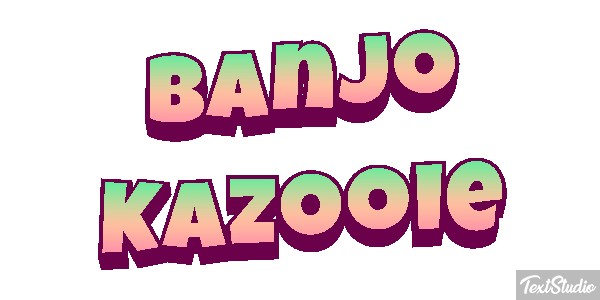 Banjo Kazooie Effet de texte