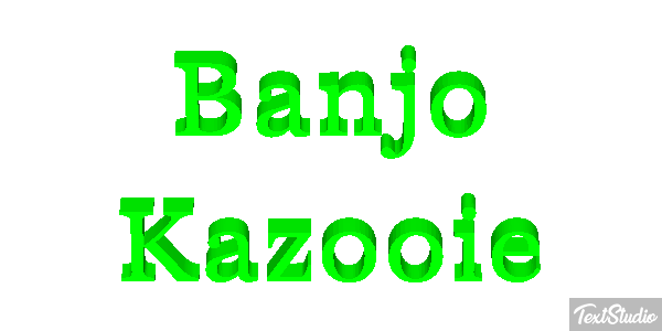 Banjo Kazooie Effet de texte