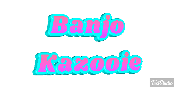 Banjo Kazooie Effet de texte