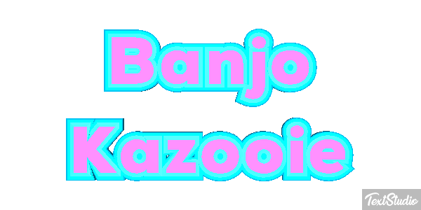 Banjo Kazooie Effet de texte