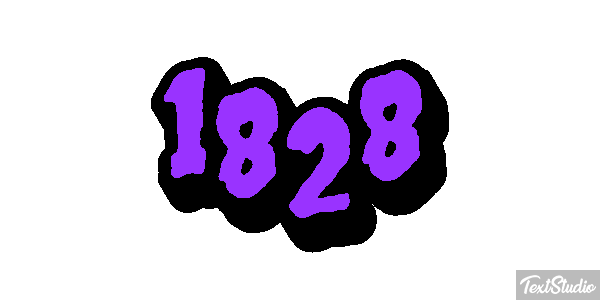 1828 Text effect