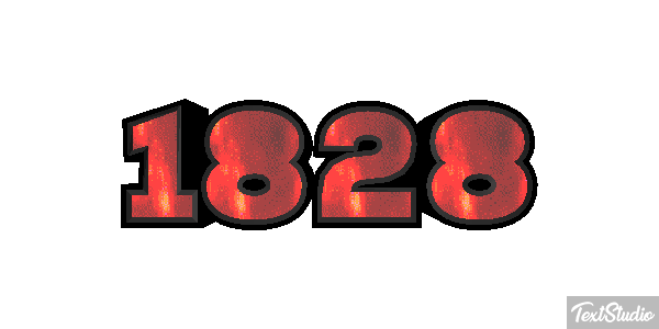 1828 Text effect