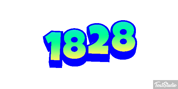 1828 Text effect