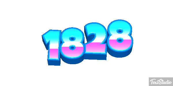 1828 Text effect