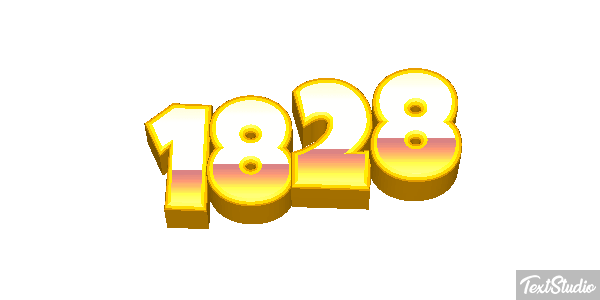 1828 Text effect