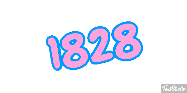 1828 Text effect