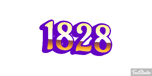 1828 Text effect
