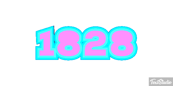 1828 Text effect