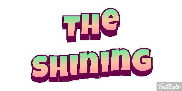 The Shining Efecto de texto