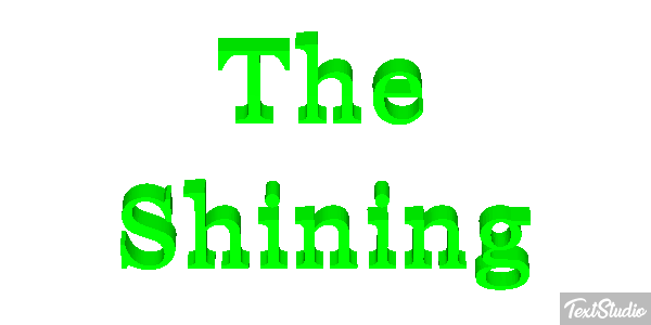 The Shining Efecto de texto