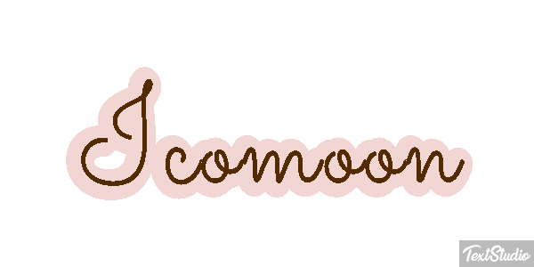 Icomoon Texteffekt