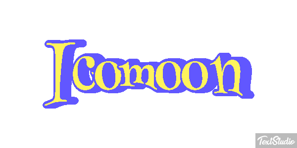 Icomoon Texteffekt