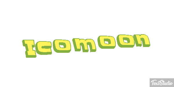 Icomoon Texteffekt