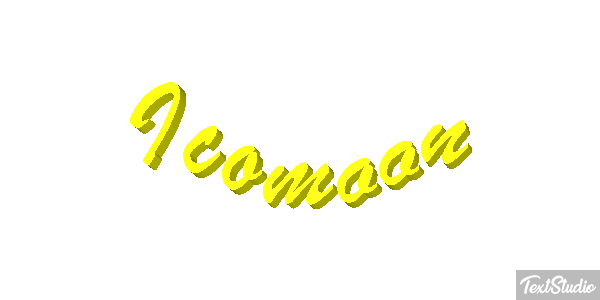Icomoon Texteffekt