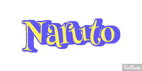Naruto Text effect