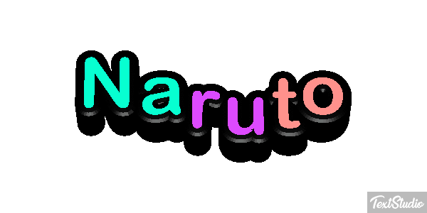 Naruto Text effect