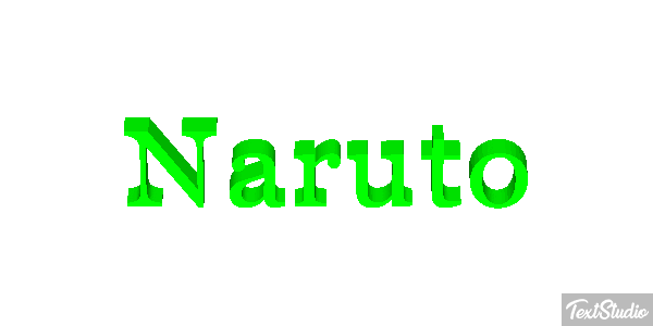 Naruto Text effect