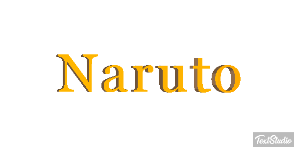 Naruto Text effect